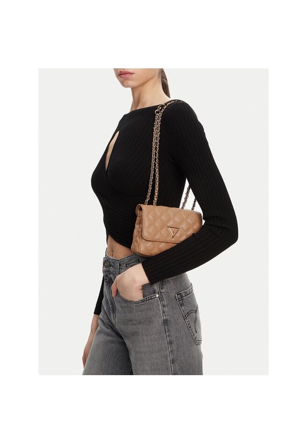 Torebka Guess. Kolor: beżowy