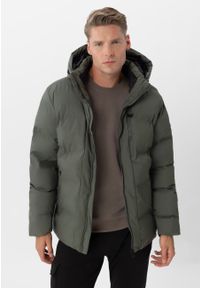 Volcano - Kurtka zimowa J-TURIX. Typ kołnierza: kołnierzyk stójkowy, kaptur. Materiał: poliester, włókno, welur, materiał. Sezon: zima #1