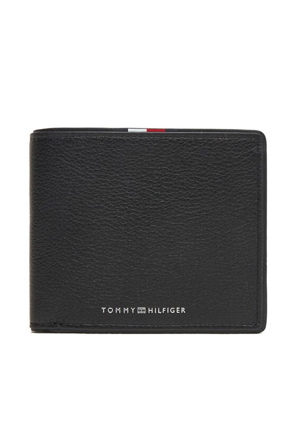 TOMMY HILFIGER - Tommy Hilfiger Duży Portfel Męski Th Corp Cc Flap & Coin AM0AM13741 Czarny. Kolor: czarny. Materiał: skóra