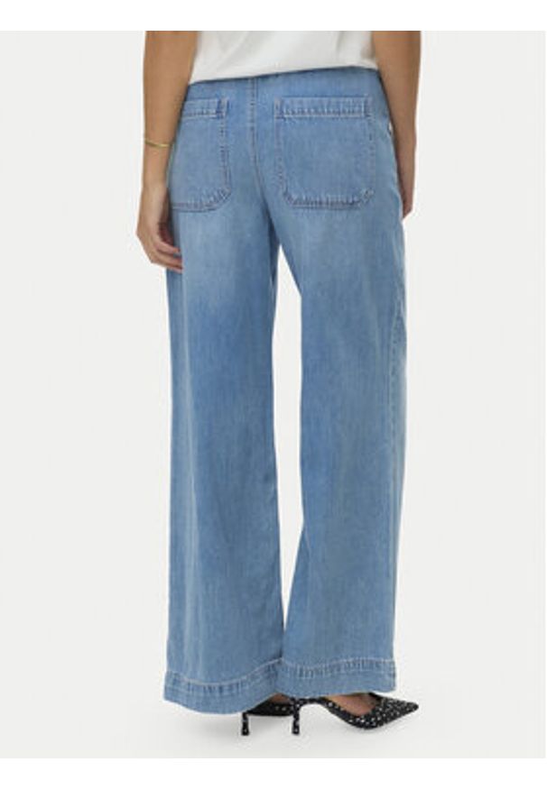 Vero Moda Jeansy Allison 10342870 Niebieski Wide Leg. Kolor: niebieski