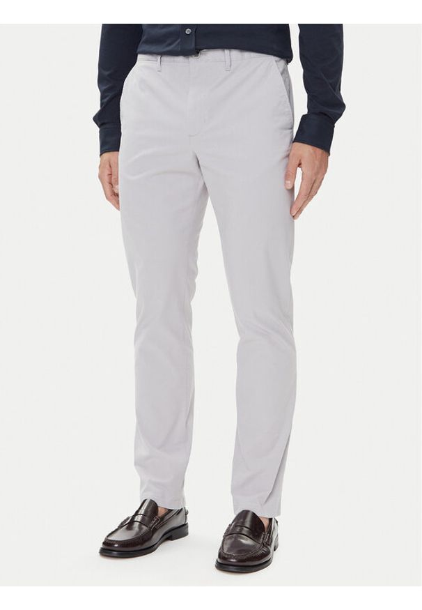 TOMMY HILFIGER - Tommy Hilfiger Chinosy Denton Essential MW0MW40262 Szary Straight Fit. Kolor: szary. Materiał: bawełna