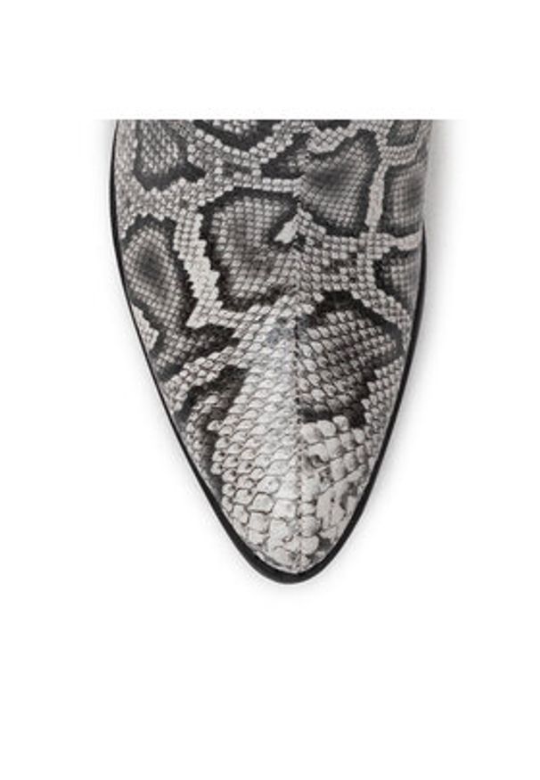 DeeZee Kowbojki ZALRT220103 Szary. Kolor: szary. Materiał: skóra