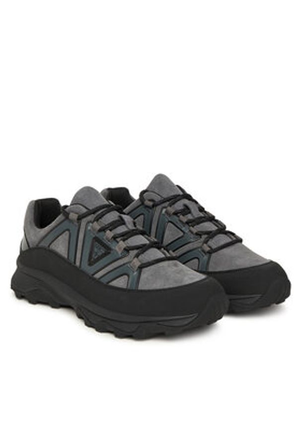 Guess Sneakersy FMFNOS SUE12 Szary. Kolor: szary. Materiał: zamsz, skóra
