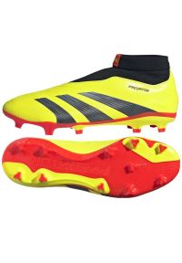 Adidas - Buty piłkarskie adidas Predator League Ll Fg M IG7766 żółte. Kolor: żółty. Materiał: syntetyk, guma. Sport: piłka nożna #5