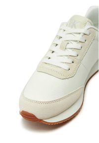 Calvin Klein Jeans Sneakersy Runner Laceup Low Mix Mg YW0YW01798 Biały. Kolor: biały. Materiał: skóra, zamsz