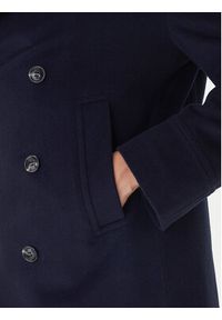 Bugatti Płaszcz wełniany 874228-81063 Granatowy Regular Fit. Kolor: niebieski. Materiał: syntetyk #6