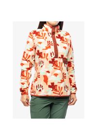 Bluza polarowa damska Helly Hansen Maridalen Fleece. Kolor: czerwony. Materiał: polar