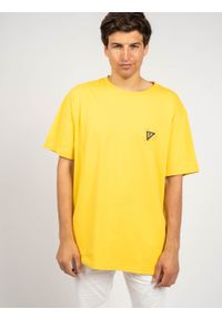 Guess T-Shirt | M0FI0ER9XF0 | Mężczyzna | Żółty. Okazja: na co dzień. Kolor: żółty. Materiał: bawełna. Wzór: nadruk. Styl: casual #5
