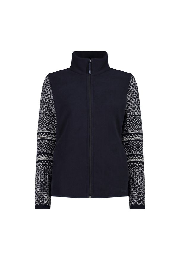 Bluza damska turystyczna CMP 34J0696. Kolor: niebieski, wielokolorowy, biały. Materiał: polar