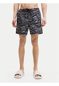 Jack & Jones Szorty kąpielowe Maui Shell 12291808 Czarny Regular Fit. Kolor: czarny. Materiał: syntetyk #2