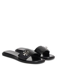 Tory Burch Klapki T Lock Slide 164676 Czarny. Kolor: czarny. Materiał: skóra #3