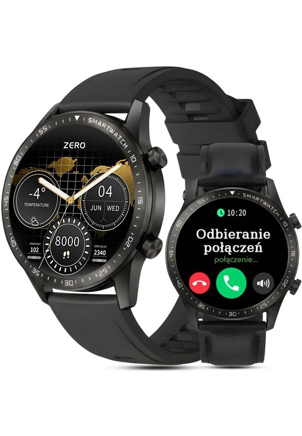 Smartwatch Gravity Zegarek męski SMARTWATCH GRAVITY GT10-3 BK/BK/BK LEATHER PROF. Rodzaj zegarka: smartwatch