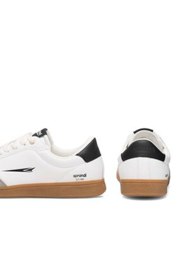 Sprandi Sneakersy RETROSTEMP MPRS-22M12313 Biały. Kolor: biały. Materiał: skóra