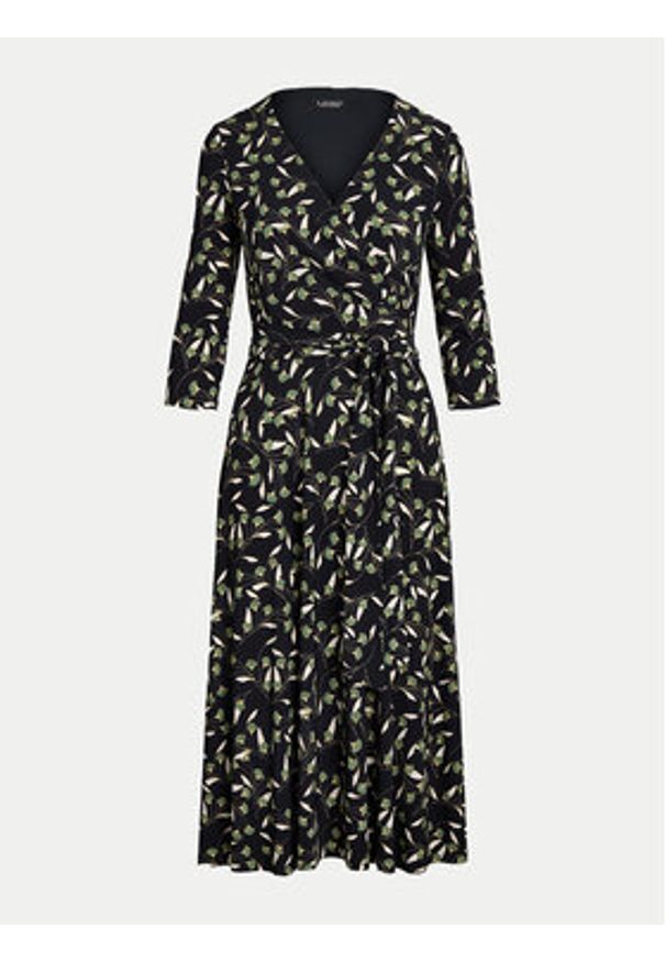 Lauren Ralph Lauren - LAUREN RALPH LAUREN Sukienka codzienna 250951823001 Zielony Regular Fit. Okazja: na co dzień. Kolor: zielony. Materiał: syntetyk. Typ sukienki: proste. Styl: casual