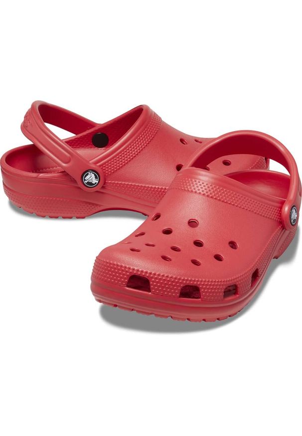 Crocs Clásico Zueco. Kolor: czerwony. Materiał: syntetyk, materiał
