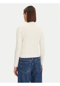 Lacoste Sweter AF9264 Écru Regular Fit. Kolor: kremowy. Materiał: bawełna #4
