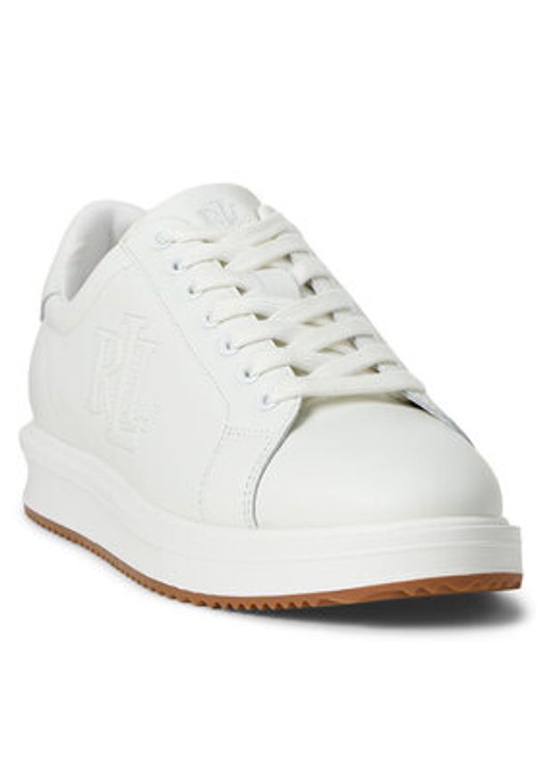 Lauren Ralph Lauren - LAUREN RALPH LAUREN Sneakersy Ainsley Sk Ltl 802959228001 Biały. Kolor: biały. Materiał: skóra