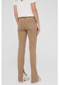 Answear Lab Jeansy bawełniane damskie high waist. Stan: podwyższony. Kolor: beżowy. Styl: wakacyjny #2