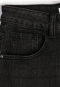 Renee - Czarne Jeansy Mom Fit High Waist z Dodatkiem Wiskozy Aclonea. Stan: podwyższony. Kolor: czarny. Długość: krótkie. Styl: elegancki, klasyczny #2