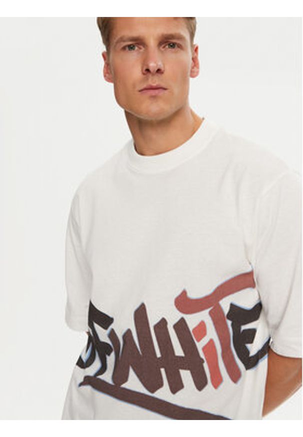 OFF-WHITE - Off-White T-Shirt OMAA119G21JER0050129 Biały Regular Fit. Kolor: biały. Materiał: bawełna