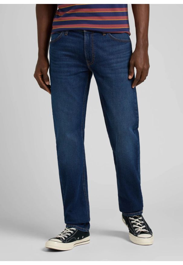 Lee - LEE MĘSKIE SPODNIE JEANSOWE LEE DAREN ZIP FLY DARK HUNT 112339067