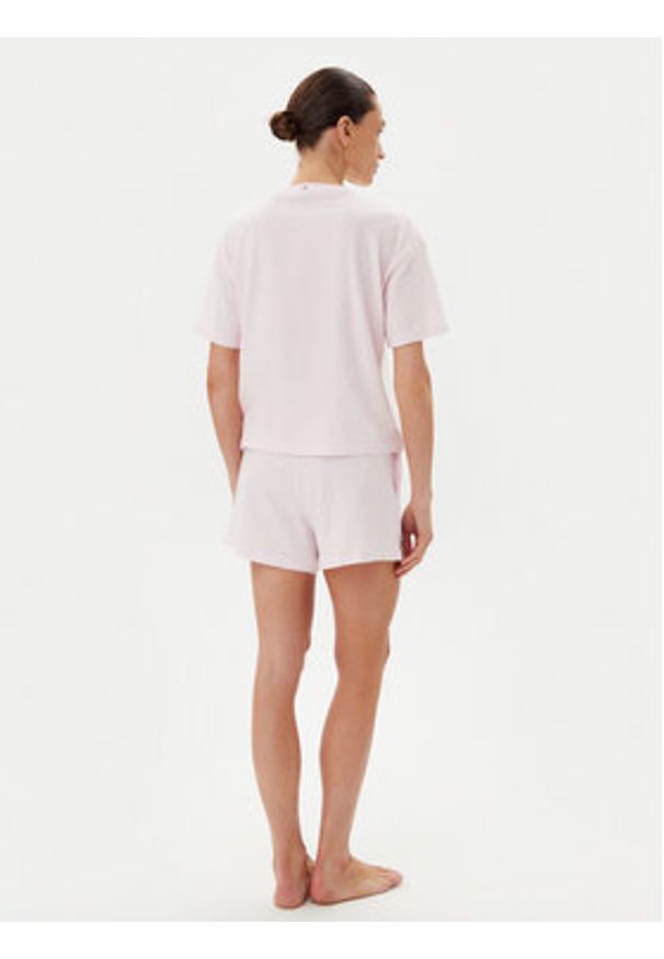 TOMMY HILFIGER - Tommy Hilfiger Piżama UW0UW05912 Różowy Regular Fit. Kolor: różowy. Materiał: bawełna
