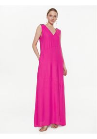 Fabiana Filippi Sukienka wieczorowa ABD273W223 Różowy Regular Fit. Kolor: różowy. Materiał: wiskoza. Styl: wizytowy #1