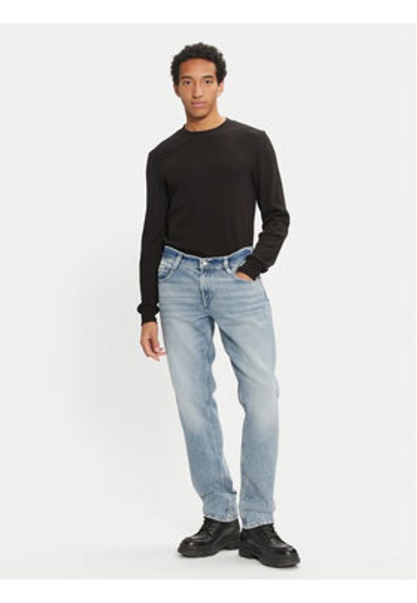 Mustang Jeansy Denver 1015522 Niebieski Straight Fit. Kolor: niebieski