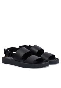 Calvin Klein Sandały Webbing Back Strap HM0HM02095 Czarny. Kolor: czarny. Materiał: skóra #3