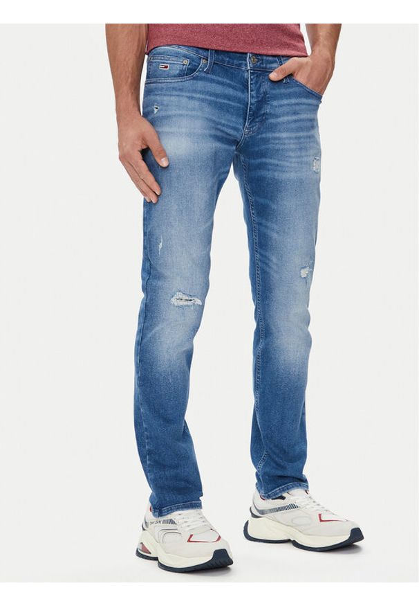 Tommy Jeans Jeansy Scanton DM0DM19347 Niebieski Slim Fit. Kolor: niebieski