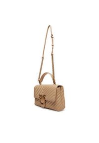 Pinko - PINKO Torebka Love Lady Puff Classic Cl PE 25 PLTT 100043 A0GK Beżowy. Kolor: beżowy. Materiał: skórzane