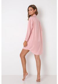 Aruelle koszula nocna Noelle damska kolor różowy. Kolor: różowy. Długość: długie #4