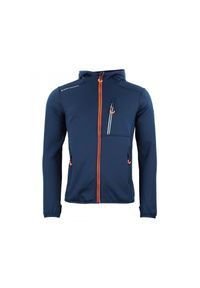 PEAK MOUNTAIN - Kurtka polarshell Peak Mountain. Kolor: niebieski. Sport: turystyka piesza #1