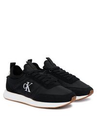 Calvin Klein Jeans Sneakersy Retro Runner Lace Up Sock YW0YW02060 Czarny. Kolor: czarny. Materiał: materiał #5