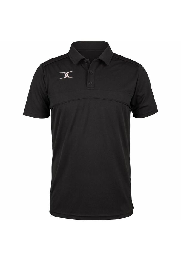 GILBERT - Dziecięca koszulka polo Gilbert Photon. Typ kołnierza: polo. Kolor: czarny
