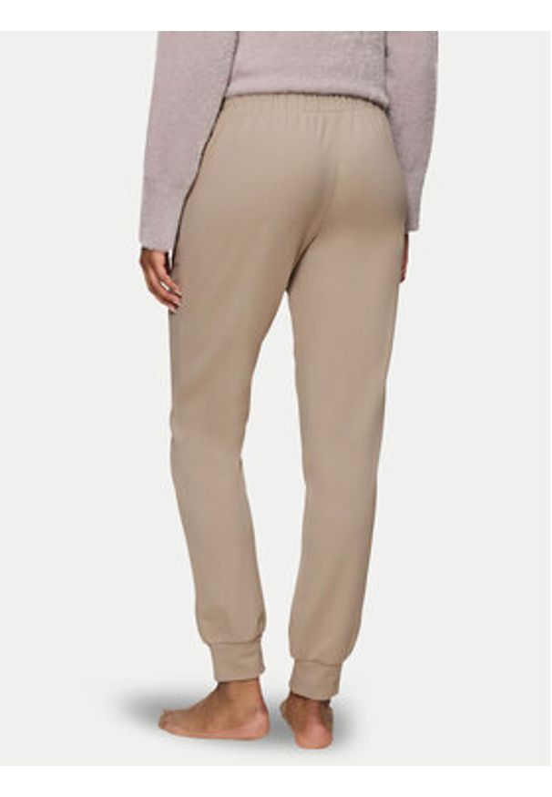Triumph Spodnie piżamowe Smart Thermal 10221479 Beżowy Regular Fit. Kolor: beżowy. Materiał: syntetyk