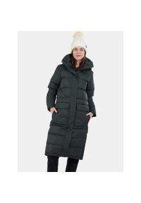 FUNDANGO - Płaszcz Zimowy Damski Fundango Sabina. Kolor: zielony. Sezon: zima. Sport: turystyka piesza #1