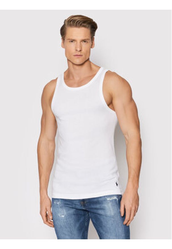 Polo Ralph Lauren Komplet 2 tank topów 714835886001 Biały Regular Fit. Typ kołnierza: polo. Kolor: biały. Materiał: bawełna