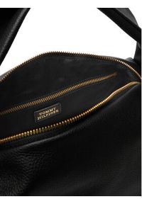 TOMMY HILFIGER - Tommy Hilfiger Torebka City Leather Shoulder Bag AW0AW18152 Czarny. Kolor: czarny. Materiał: skórzane #4