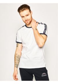 TOMMY HILFIGER - Tommy Hilfiger T-Shirt UM0UM00562 Biały Regular Fit. Kolor: biały. Materiał: bawełna