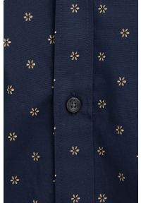 Michael Kors koszula męska kolor granatowy slim z kołnierzykiem klasycznym. Typ kołnierza: kołnierzyk klasyczny. Kolor: niebieski. Materiał: tkanina. Długość rękawa: długi rękaw. Długość: długie. Styl: klasyczny