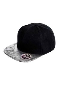 RESULT HEADWEAR - Bronx Glitter Flat Peak Snapback Cap. Kolor: wielokolorowy, czarny, szary #1