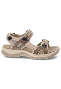 Sandały damskie McKeylor, cholewka ze skóry naturalnej zapinane na rzep miękka profilowana wkładka lekka amortyzująca, beżowe, 95414. Zapięcie: rzepy. Kolor: beżowy. Materiał: skóra #2