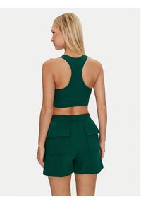 Reebok Top Identity Big Logo Cotton Bralette 100076020 Zielony Slim Fit. Kolor: zielony. Materiał: bawełna #3
