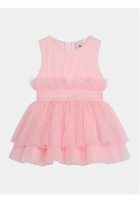 Karl Lagerfeld Kids Sukienka codzienna Z30172 M Różowy Regular Fit. Okazja: na co dzień. Kolor: różowy. Materiał: syntetyk. Typ sukienki: proste. Styl: casual