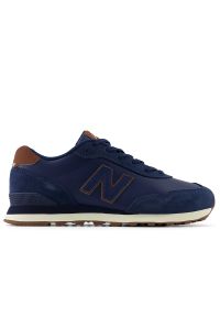 Buty New Balance ML515ADG - granatowe. Okazja: na co dzień. Kolor: niebieski. Materiał: syntetyk, skóra, materiał. Szerokość cholewki: normalna