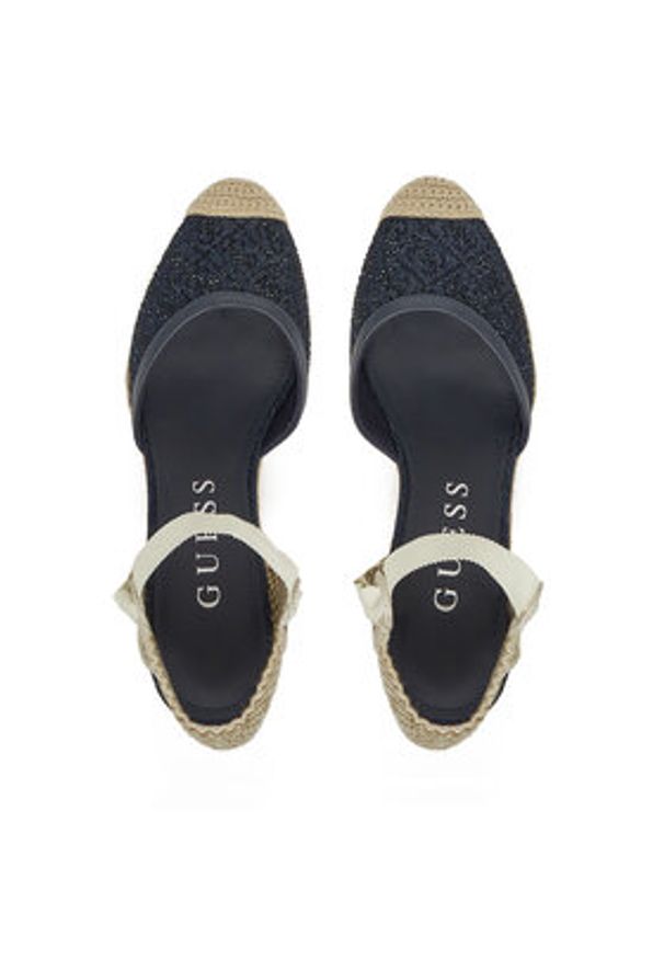 Guess Espadryle FLJCRN DEN04 Granatowy. Kolor: niebieski. Materiał: materiał