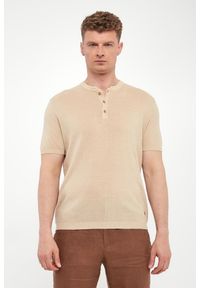 Liu Jo - T-shirt męski z lnem LIU JO. Materiał: len #2