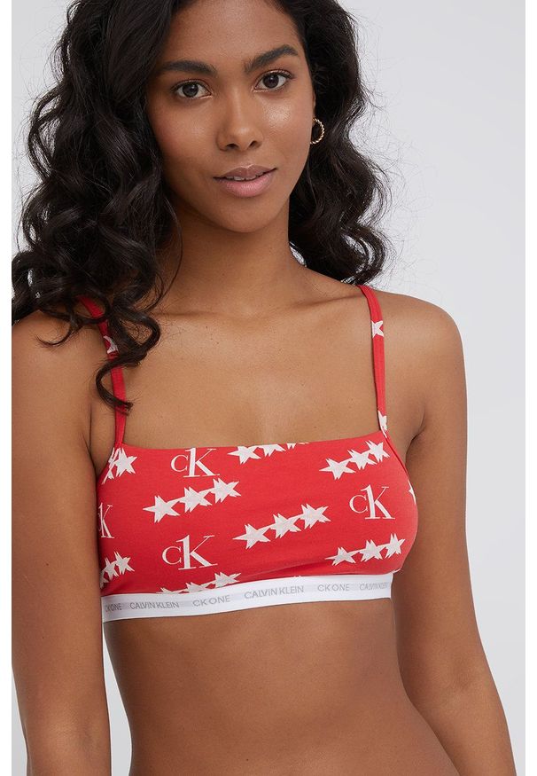 Calvin Klein Underwear - Biustonosz CK One (2-pack). Kolor: biały. Materiał: dzianina. Wzór: gładki