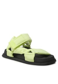 Tommy Jeans Sandały New Sandal Wmns EN0EN02135 Zielony. Kolor: zielony. Materiał: materiał